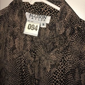 Allison Taylor Silk Button Down Blouse